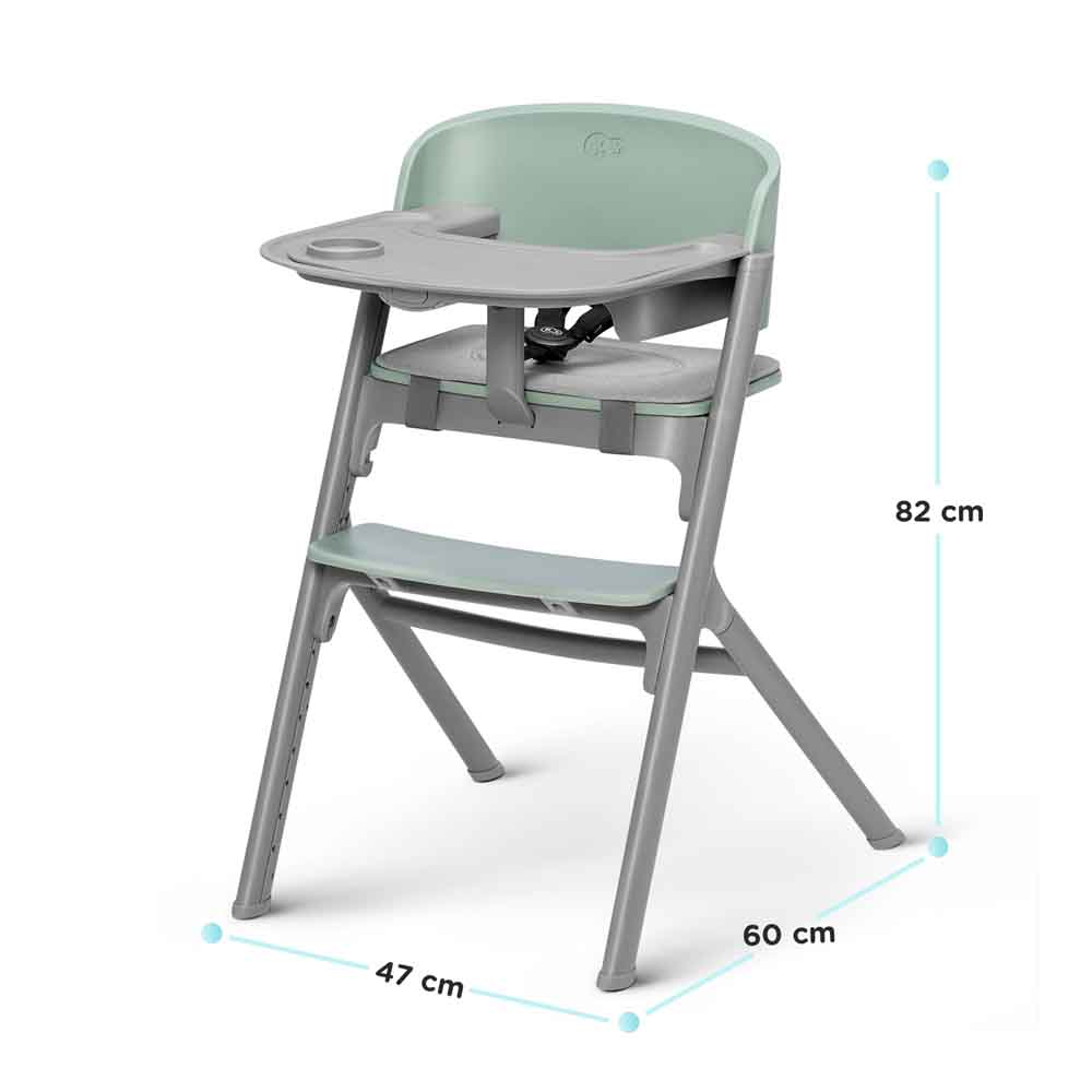 Kinderkraft hranilica LIVY, Olive green 3u1