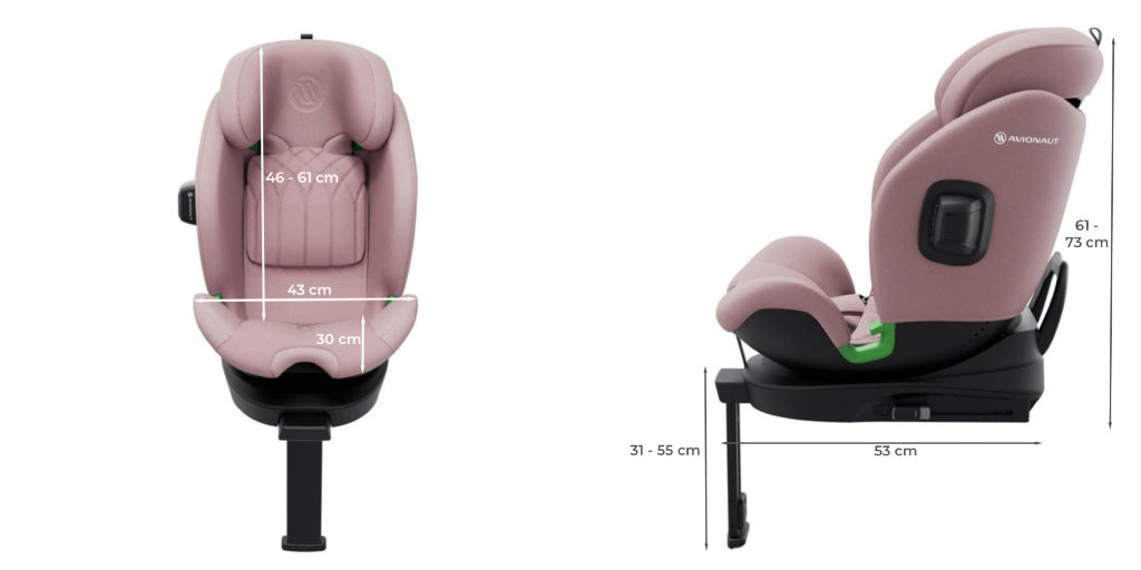 Autosjedalica Avionaut Stardust Airflow 360 i-Size 0-36 kg (61-150 cm), Mint