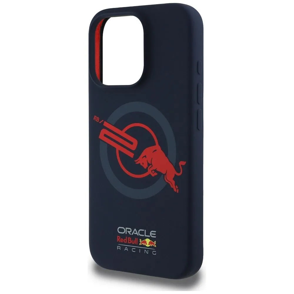 RED BULL iPhone 16 Pro maska kompatibilna s MagSafe (Silicon ORBR20 Logo Red Lining) navy plava