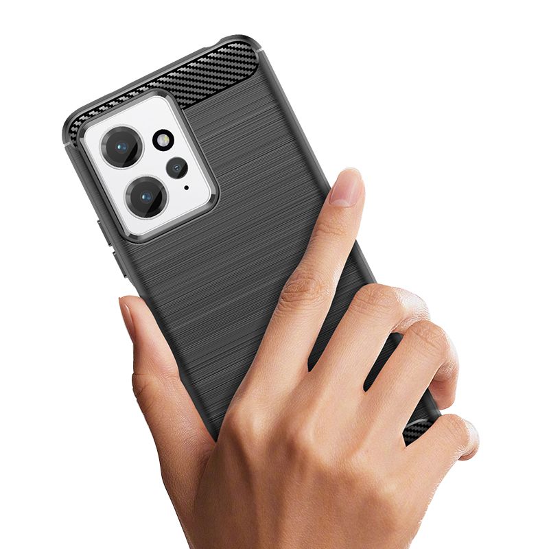 TECH-PROTECT TPUCARBON MASKA ZA XIAOMI REDMI NOTE 12 4G / LTE crna