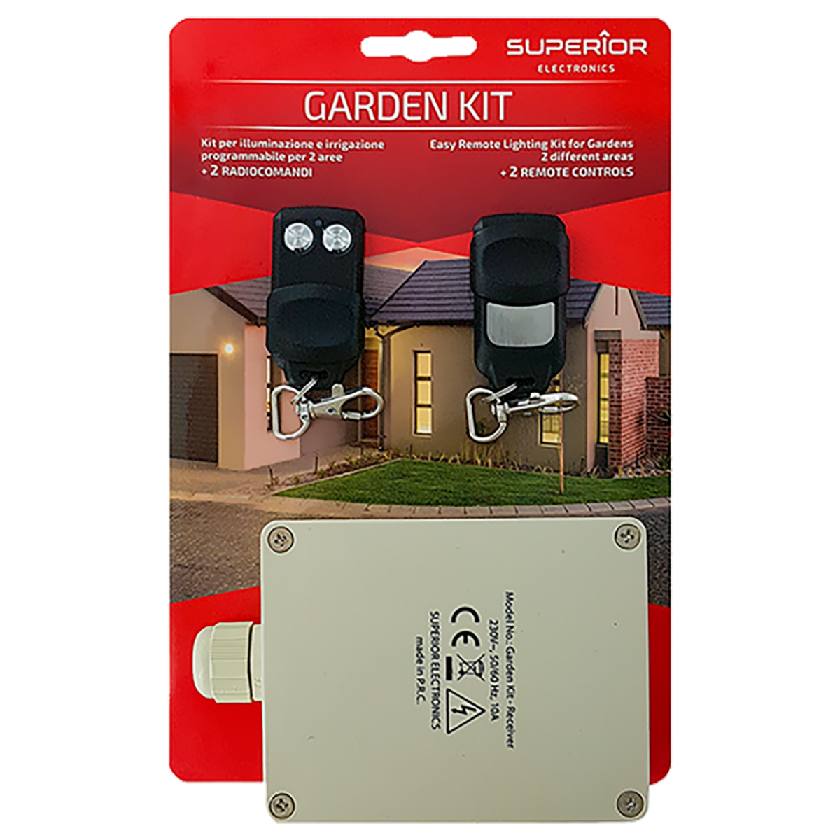 Superior Set za daljinsko upravljanje, 2 kanala, 2RC-a, 433 MHz - KIT GARDEN 433