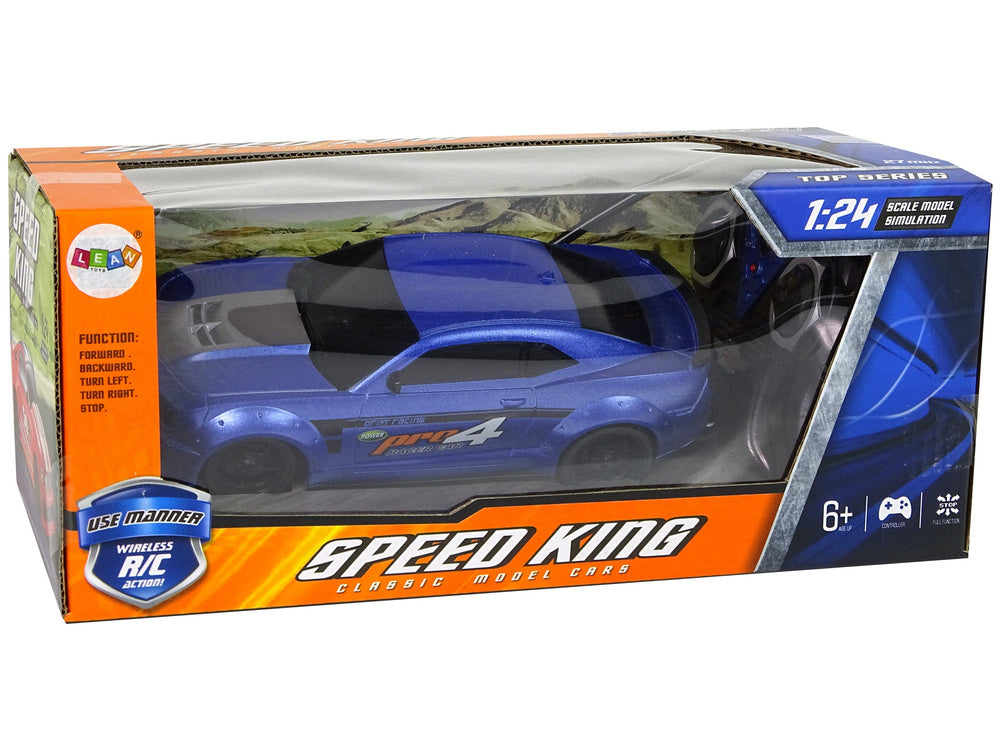 Auto na daljinsko upravljanje 1:24 Tinted - plavi