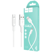 hoco. USB kabel za smartphone, USB type C kabel, 1 met, 2 A,bijela - X25 Soarer USB type C, White