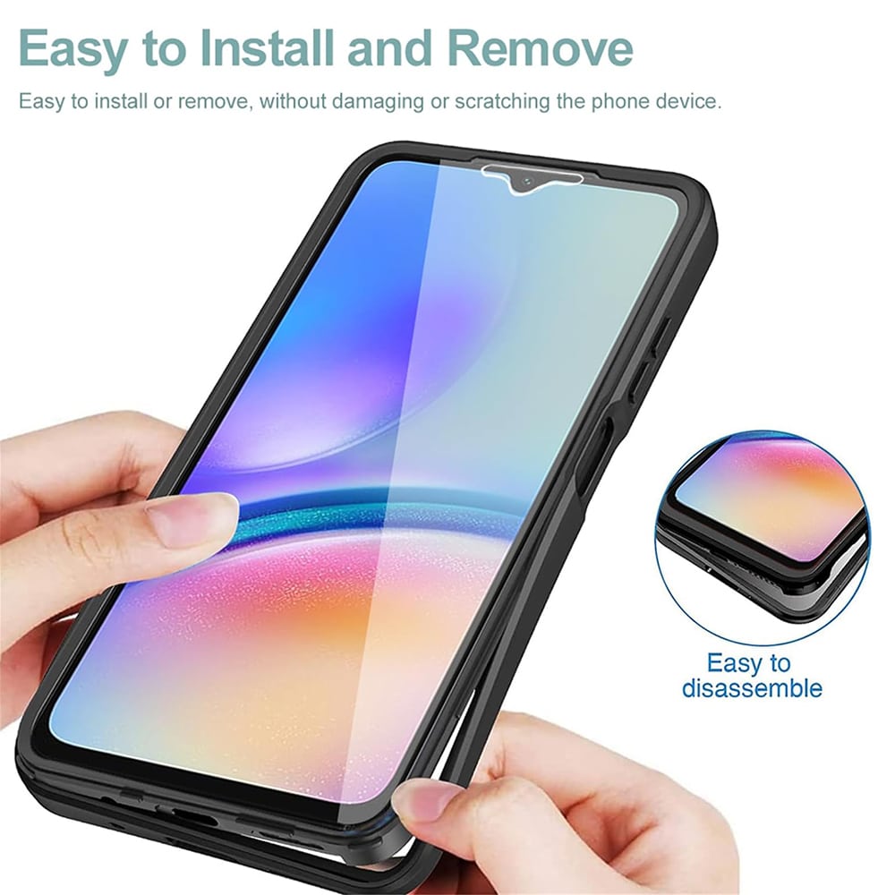 Techsuit – ColorVerse 360 Series obostrana zaštitna maska za Samsung Galaxy A25 5G – crna