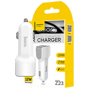 hoco. Auto punjač za smartphone, 2 x USB, 5V / 2.4 A - Z23 Grand Style Dual port