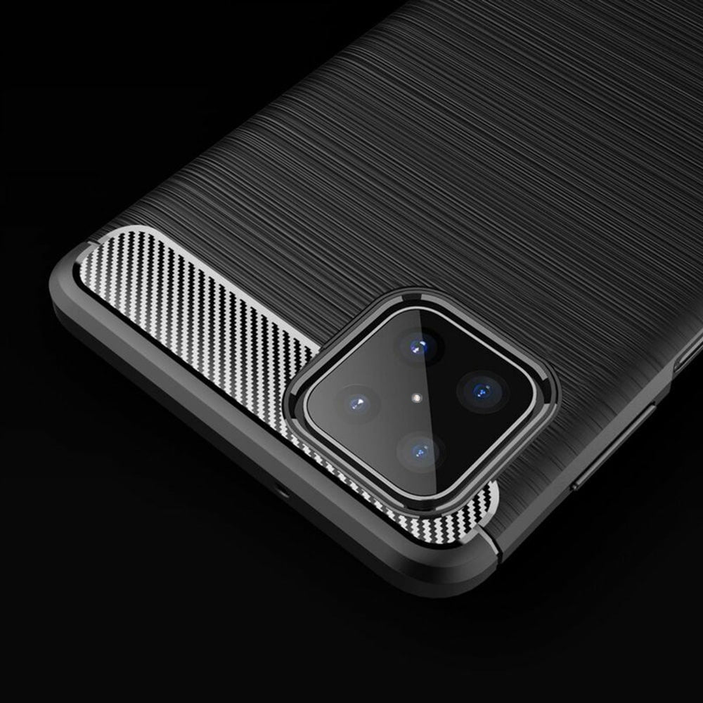 Techsuit Carbon Silicone maska za Honor X8 -crna