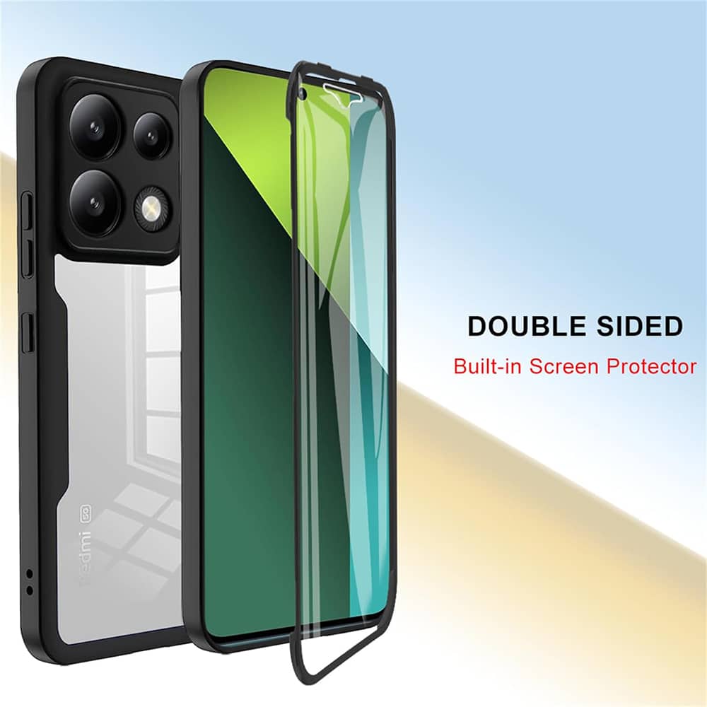 Techsuit – ColorVerse 360 Series obostrana zaštitna maska za Xiaomi Redmi Note 13 5G – crna