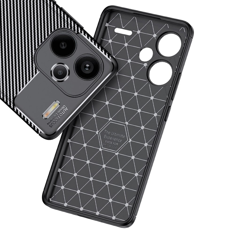 Techsuit – CarbonFiber maska za Xiaomi Redmi Note 13 Pro+ 5G – crna