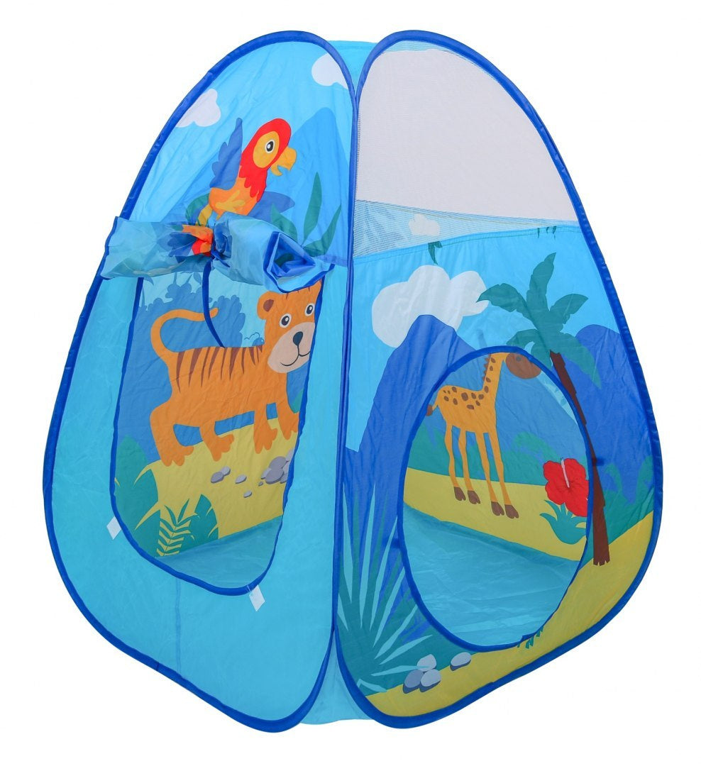 Tent with balls