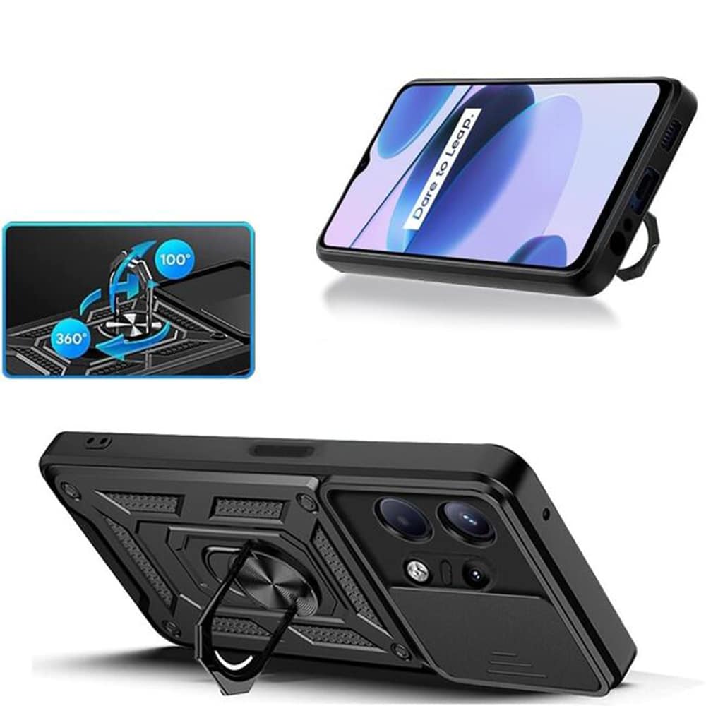 Techsuit – serija CamShield zaštitna maskica za Motorola Edge 50 Pro – crna