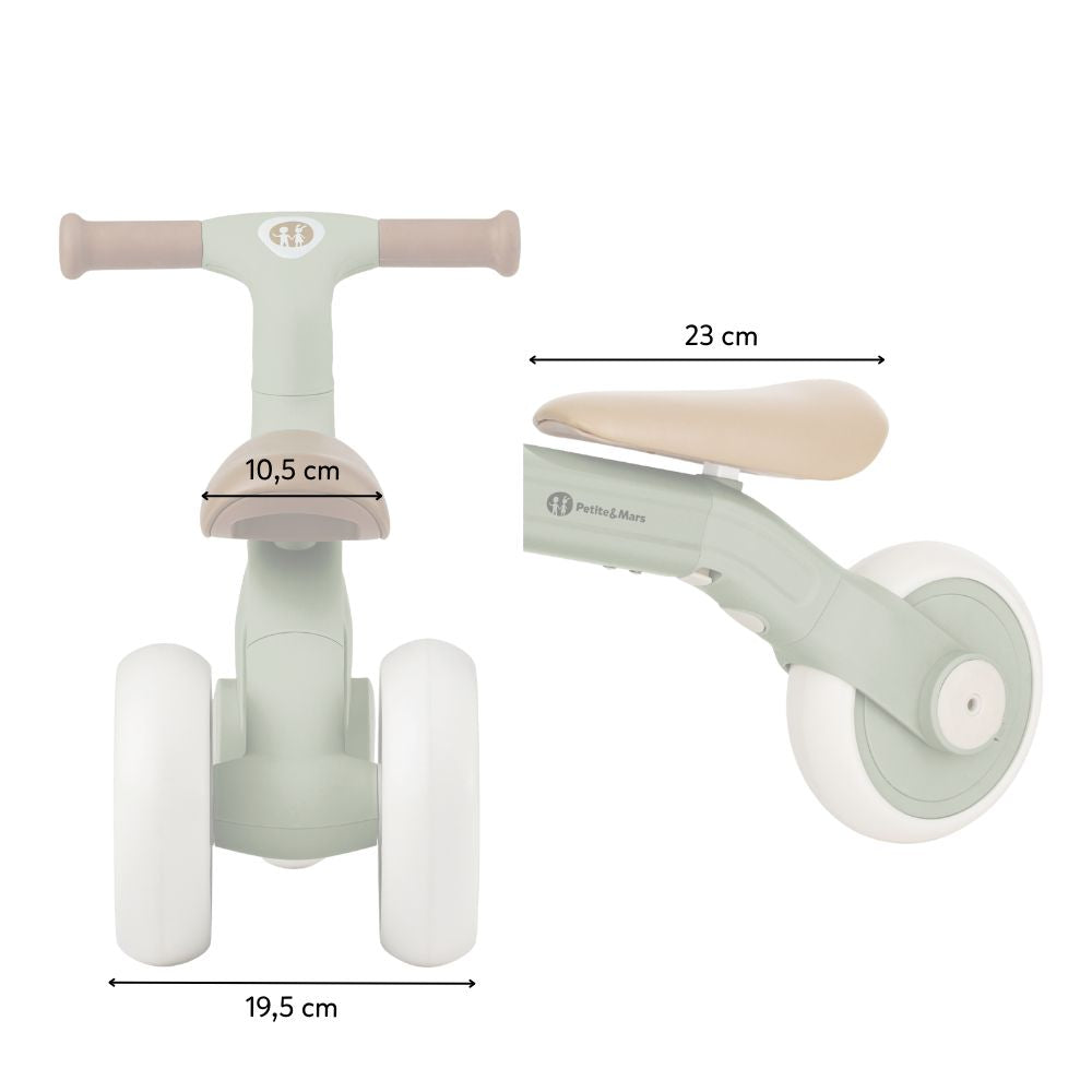 PETITE&MARS Balans bicikl Bingo 3 u 1, Ivory White