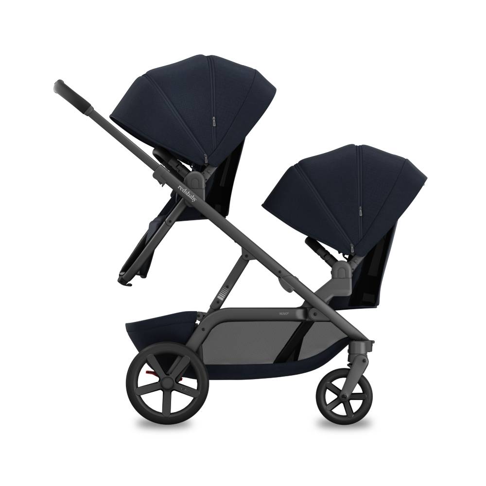 REDSBABY NUVO 2 Twin dječja kolica za blizance 2u1, Midnight Blue