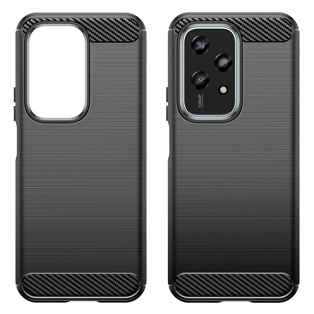 Techsuit Carbon Silicone maska za Honor 200 Lite – crna