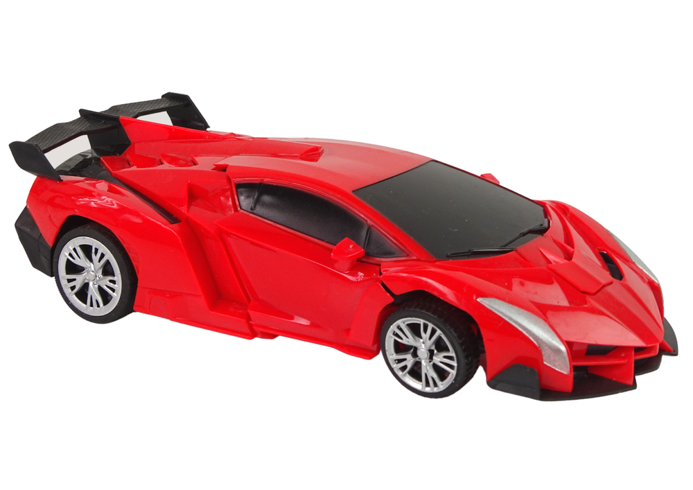 Auto na daljinsko upravljanje Transformers 2u1 sa drift efektom - crveni
