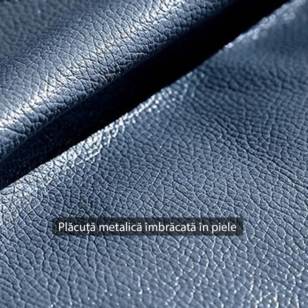 Techsuit - Metalna ploča (MP01) s Magsafe i PU kožnom presvlakom - crna