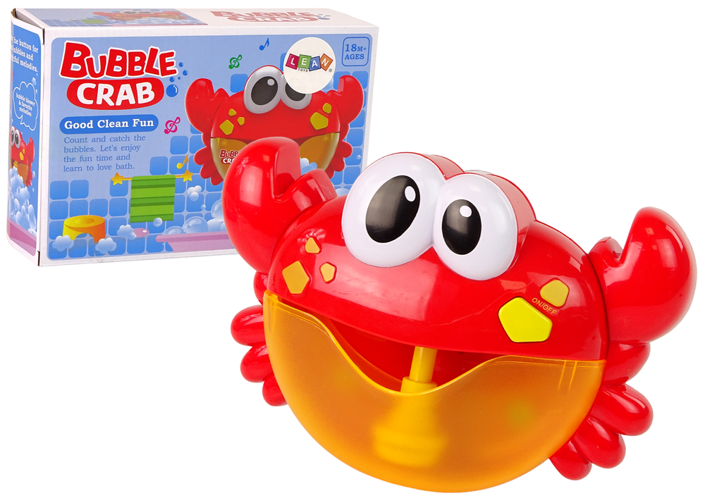 Igračka za kupanje Generator mjehurića od sapunice Rak - crveni