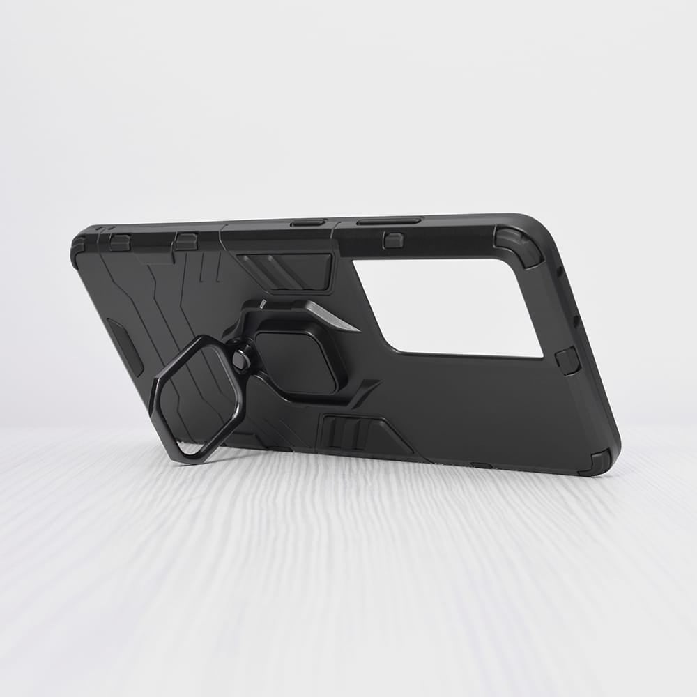 Techsuit - Silicone Shield - Samsung Galaxy S21 Ultra - crna