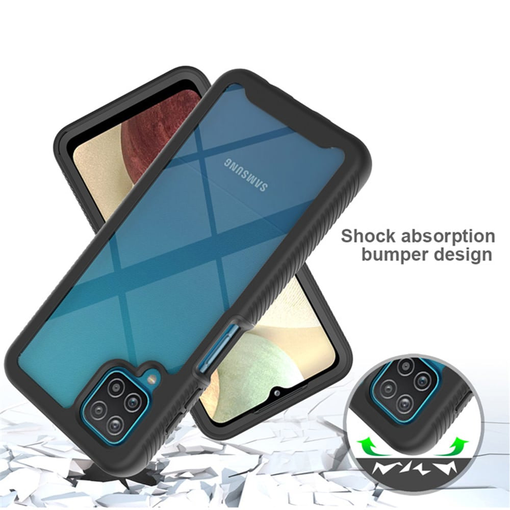 Techsuit – Defense360 Pro + Screen Protector – Samsung Galaxy A12 - crna