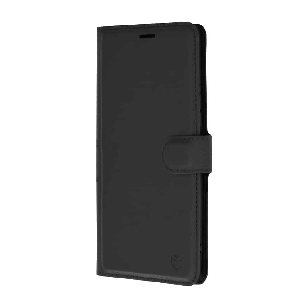 Techsuit Leather Folio preklopna maska za Honor 200 Pro – crna