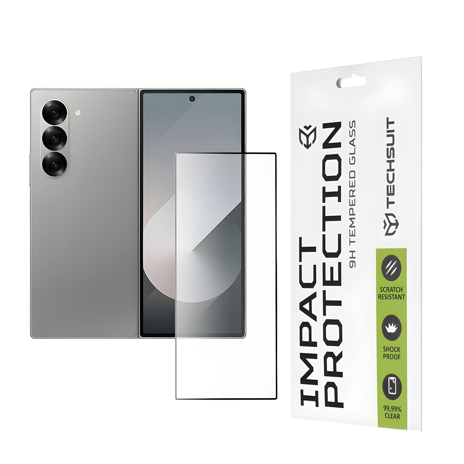 Techsuit zaštitno celoplošno staklo 111D za Samsung Galaxy Z Fold 6 - Crna KP36612