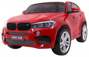 Licencirani auto na akumulator BMW X6M XXL - DVOSJED - crveni/lakirani