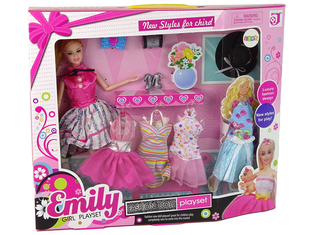 Lutka za igru Emily s haljinama koje se mogu skinuti