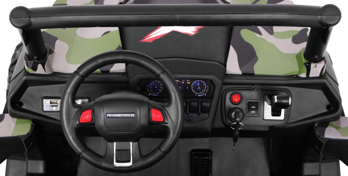 Buggy na akumulator SuperStar 4x4 - dvosjed - Camo