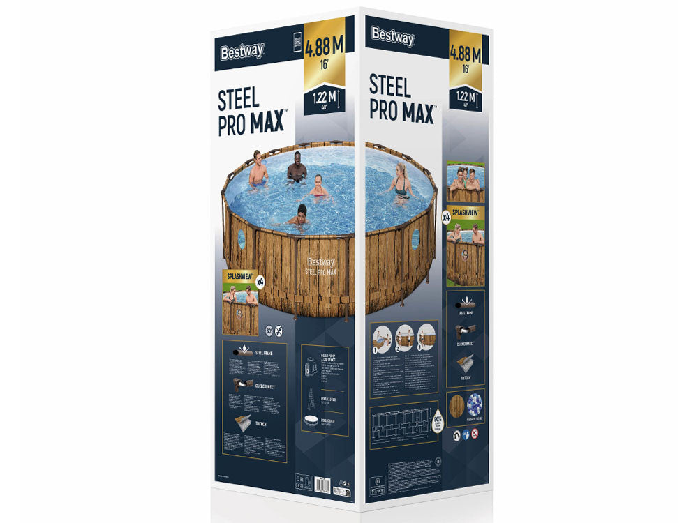 Bestway bazenski set Wood (488x122cm)