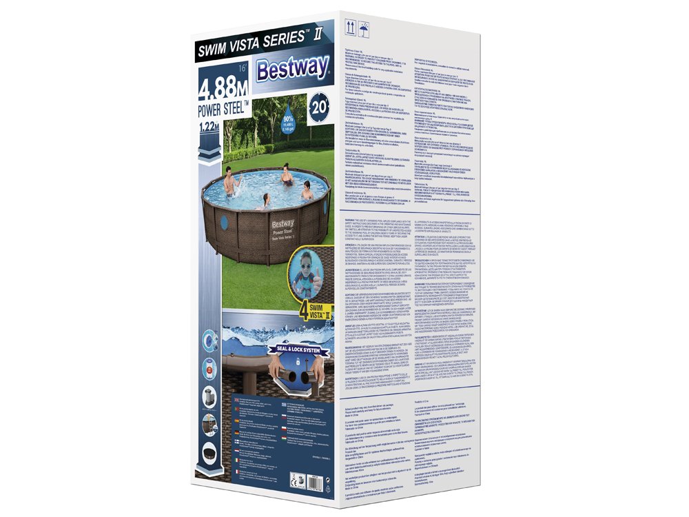 Bestway bazenski set Wood (488x122cm)