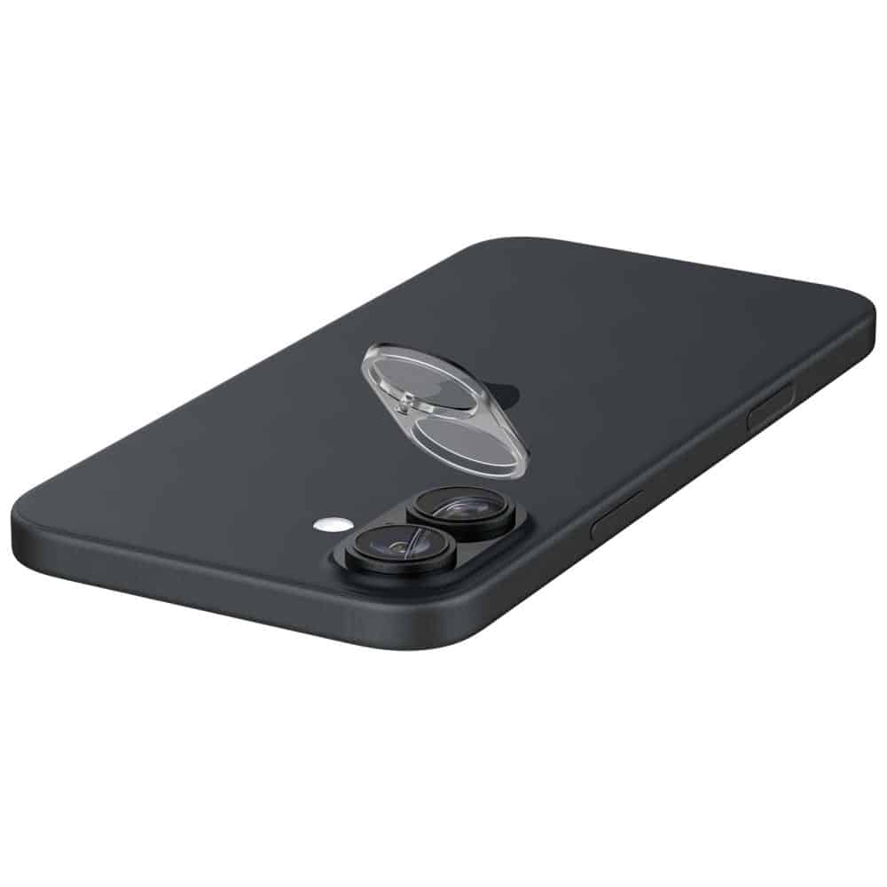 Spigen Glass tR Optik staklo za kameru 2 kom AGL07923 za iPhone 16 / 16 Plus – Crystal Clear