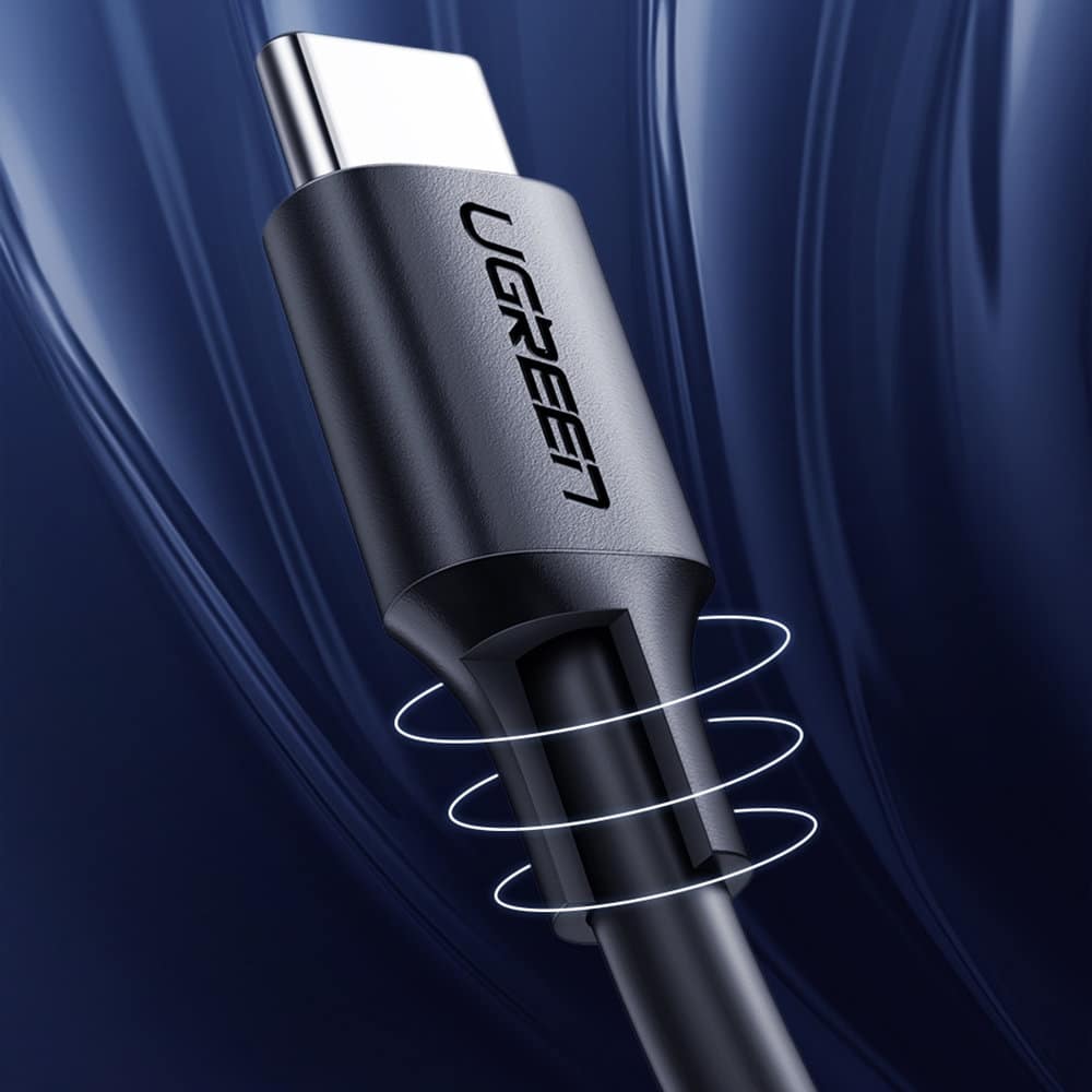 Ugreen - podatkovni kabel (10306) - USB-C na Type-C, 3A, 2m - crni