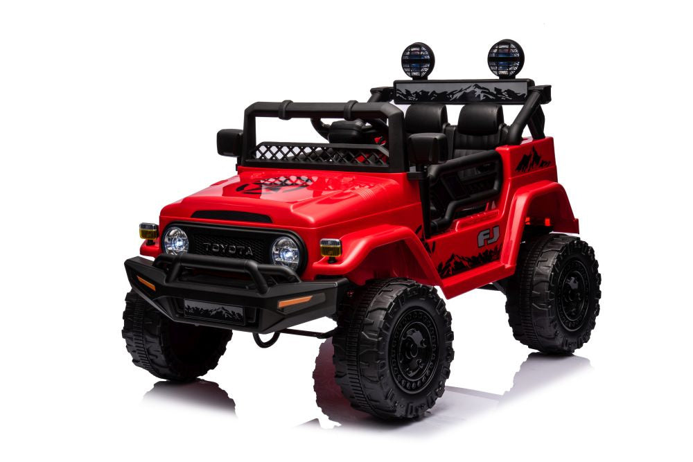Licencirani auto na akumulator Toyota FJ White 4x4 - crveni