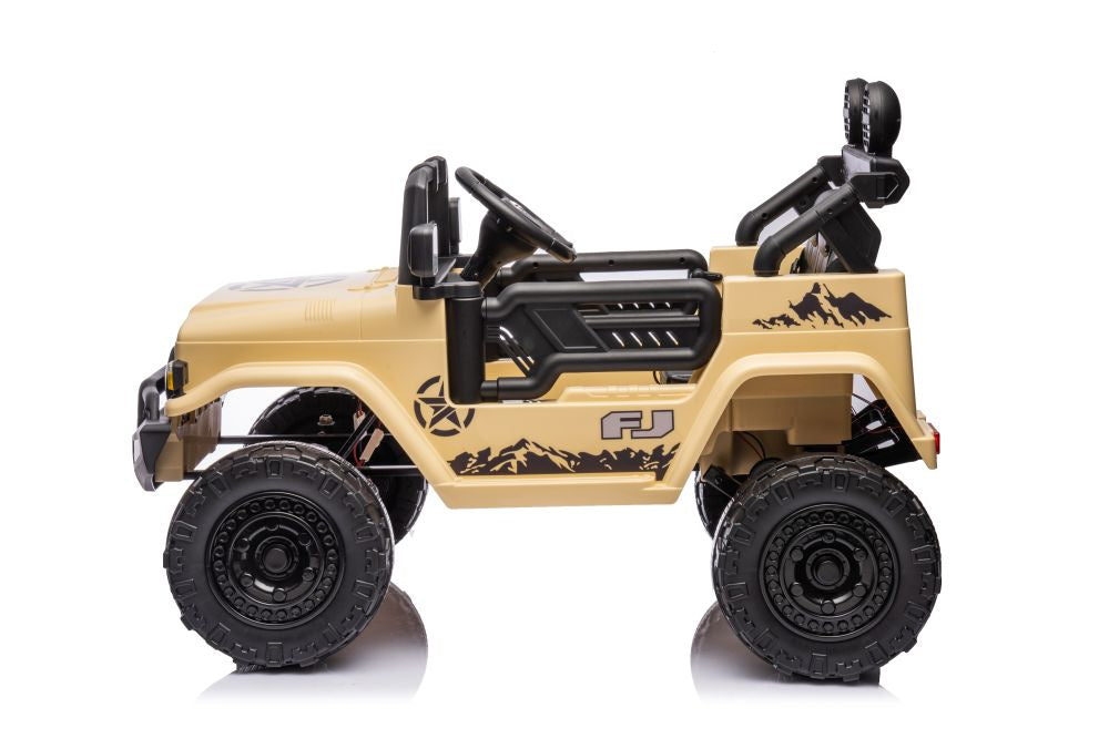 Licencirani auto na akumulator Toyota FJ White 4x4 - khaki