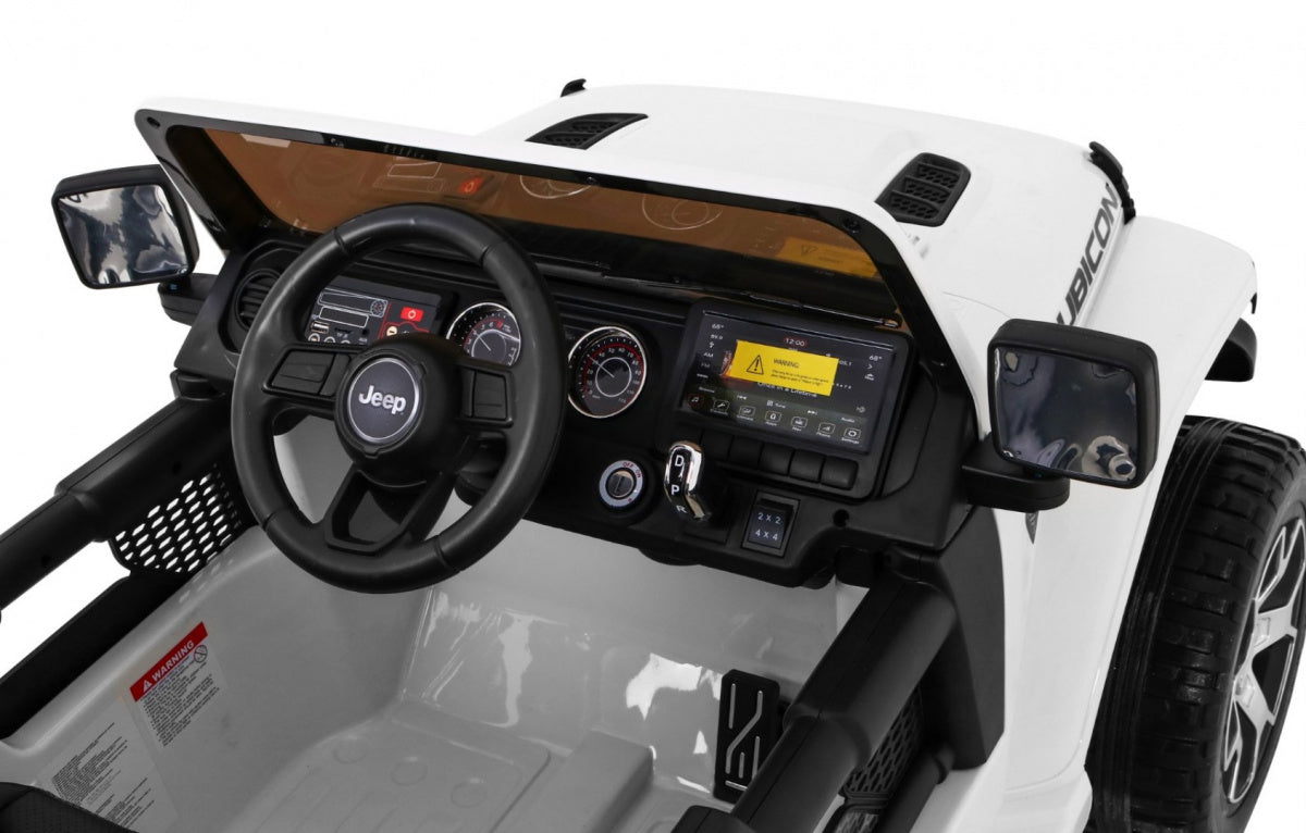 Licencirani auto na akumulator Jeep Wrangler Rubicon 4x4 - bijeli