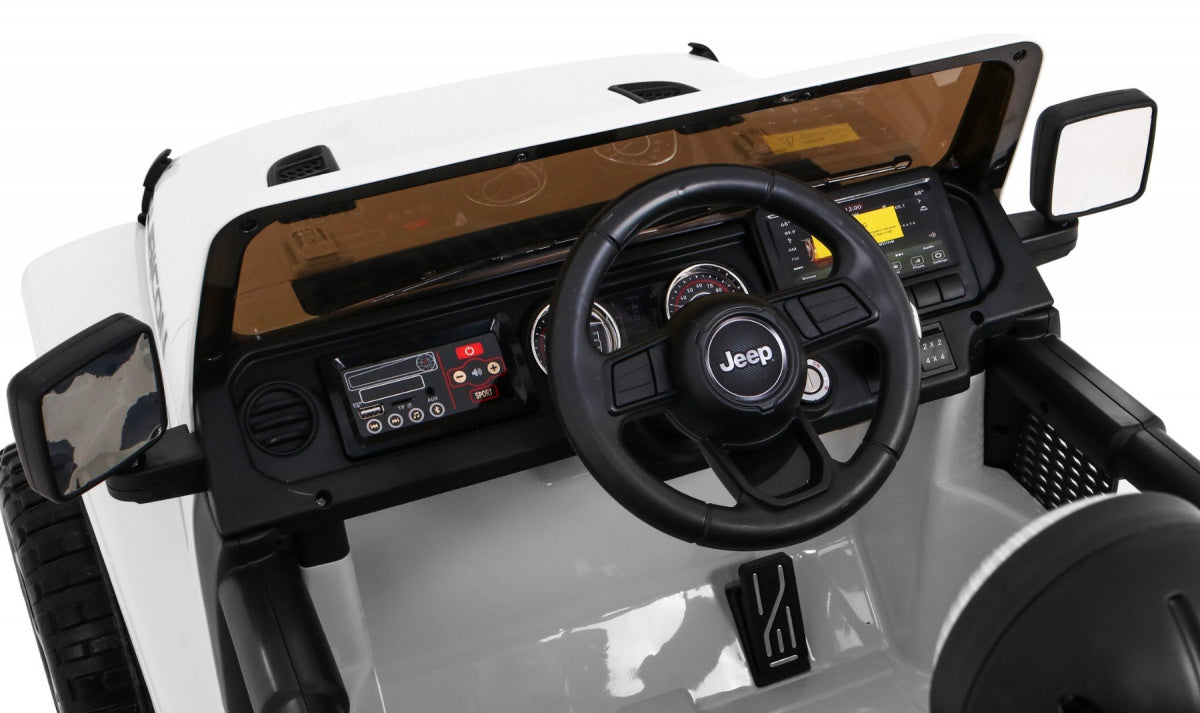 Licencirani auto na akumulator Jeep Wrangler Rubicon 4x4 - bijeli