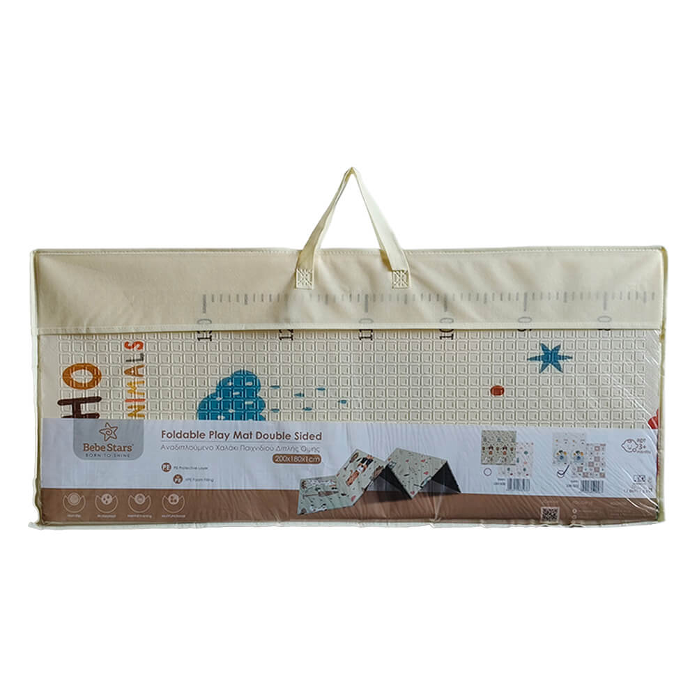 BEBESTARS Dvostrana podloga za igru BOHO 180x200