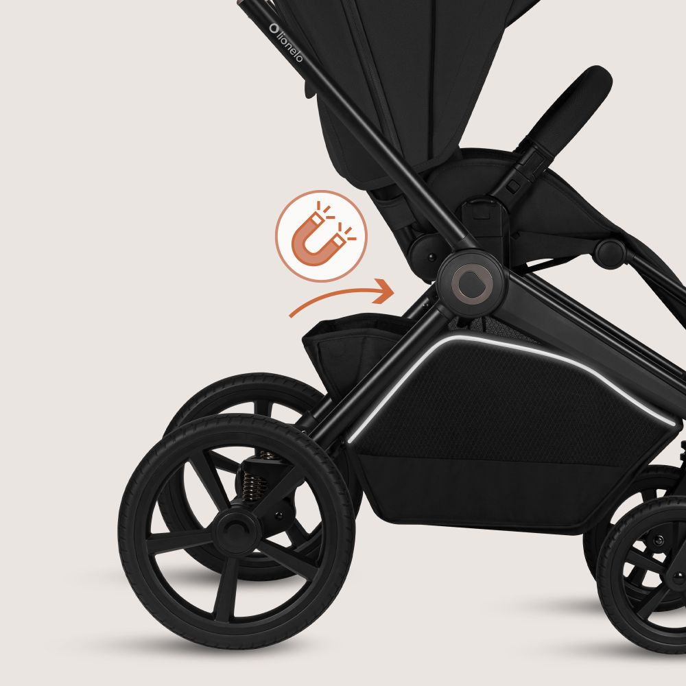 Lionelo dječja kolica Freya 3u1, Black Onyx