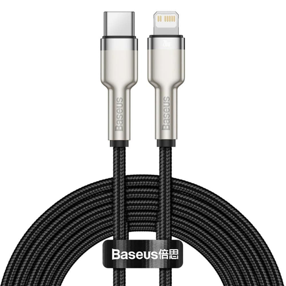 Baseus - Data Cable Cafule Series Metal (CATLJK-B01) - Type-C to Lightning, 20W, 2m