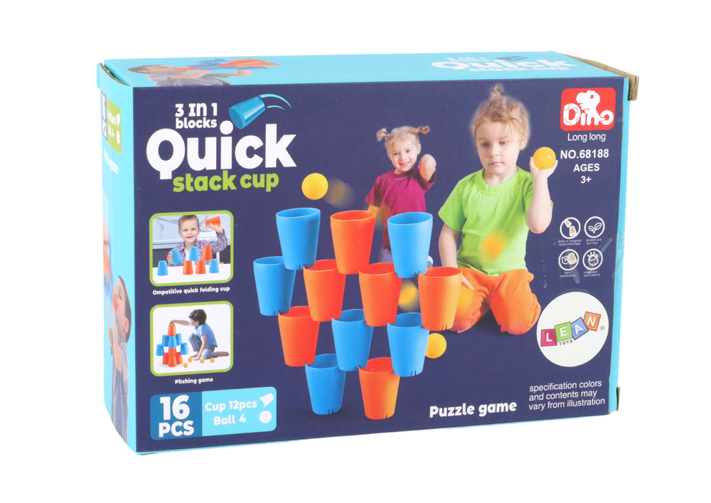Sensory Game Mugs 3in1 Creative 16 Pieces Puzzle