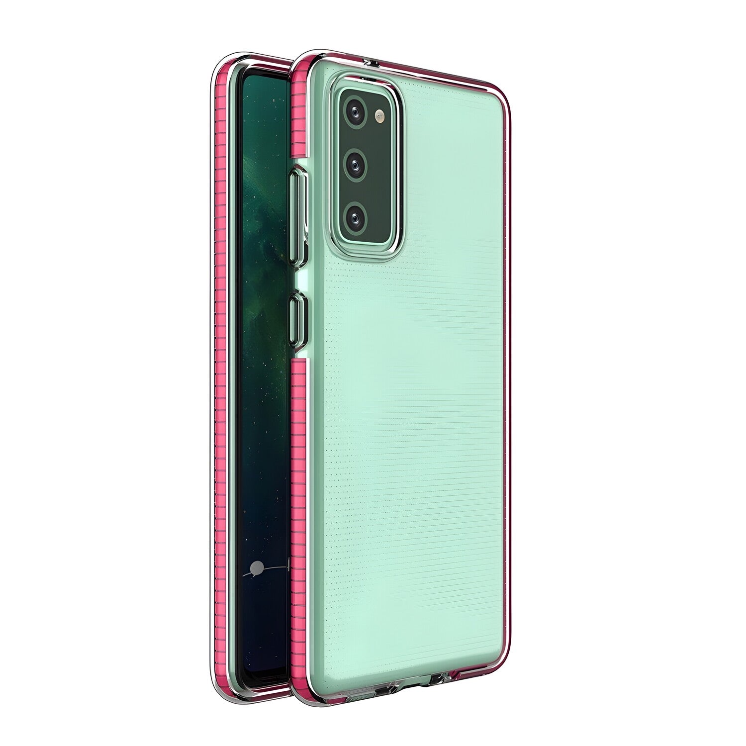 Futrola Spring clear TPU za Samsung Galaxy S30 Ultra/Galaxy S21 Ultra 5G - Roza KP8807