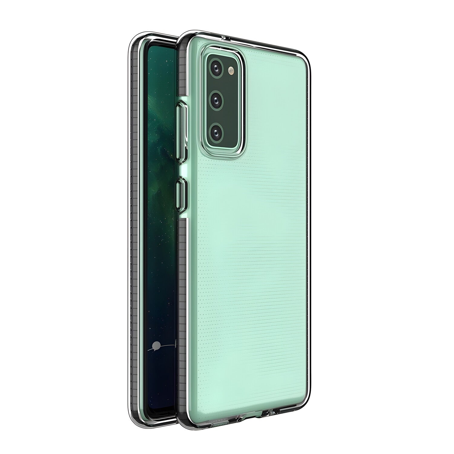 Futrola Spring clear TPU za Samsung Galaxy S30 Ultra/Galaxy S21 Ultra 5G - Crna KP8810