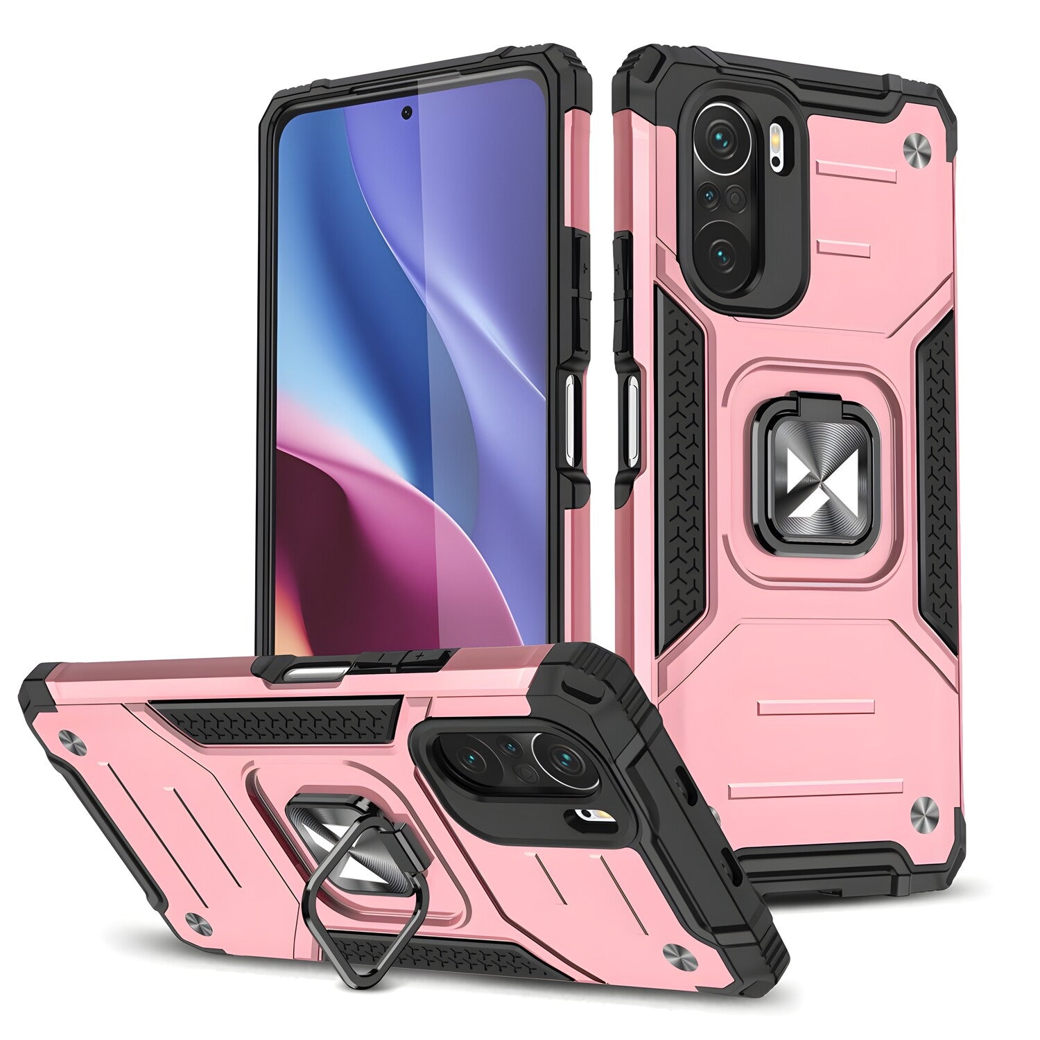 Futrola Wozinsky Ring Armor za Xiaomi Poco F3/Mi 11i/Redmi K40/Redmi K40 Pro/Redmi K40 Pro+ - Roza KP9908