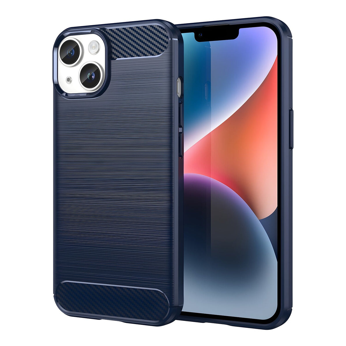 Futrola Carbon Shield TPU za Apple iPhone 14 - Tamno plava