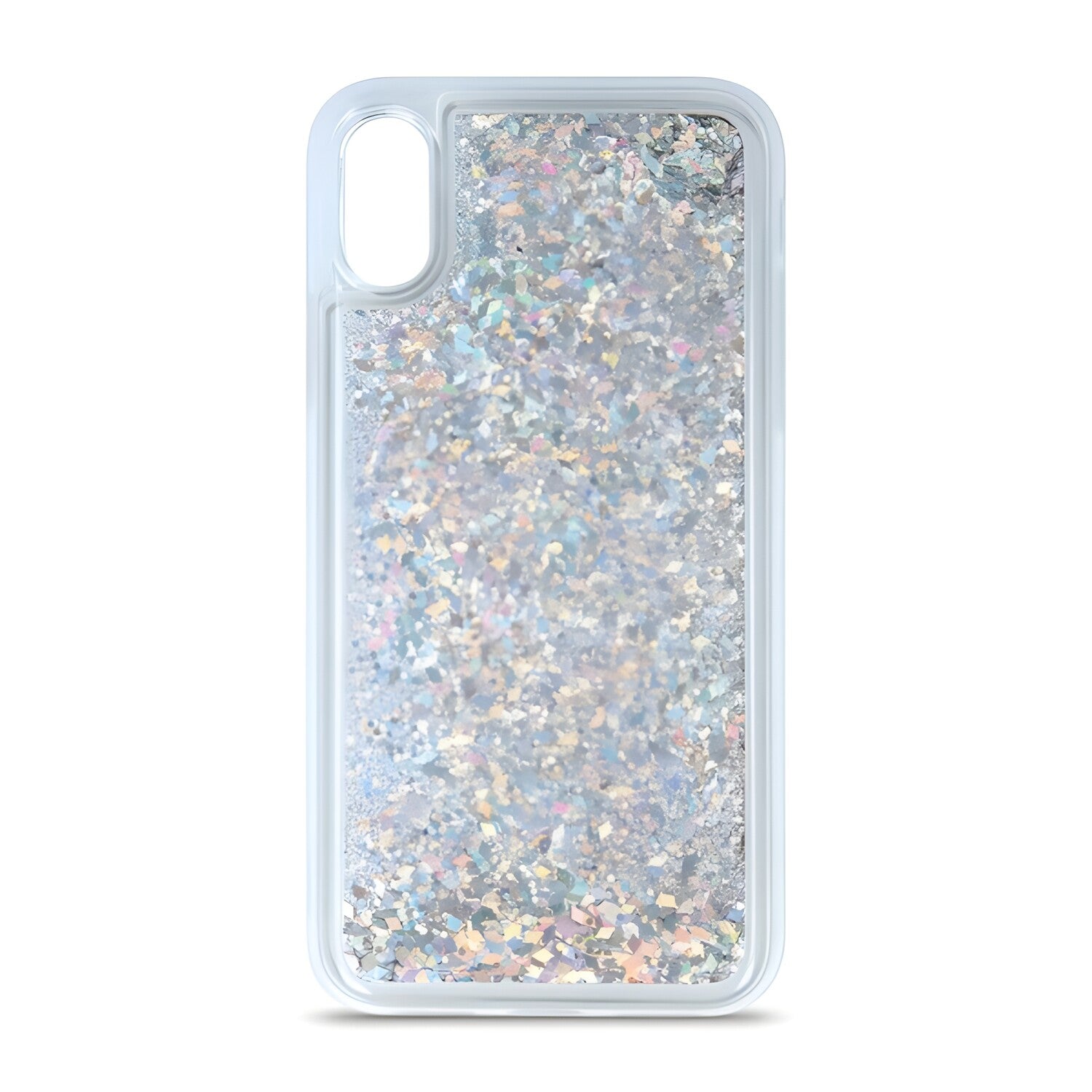 Futrola s tekućim šljokicama za Huawei Mate 30 Lite - Srebrna KP26738