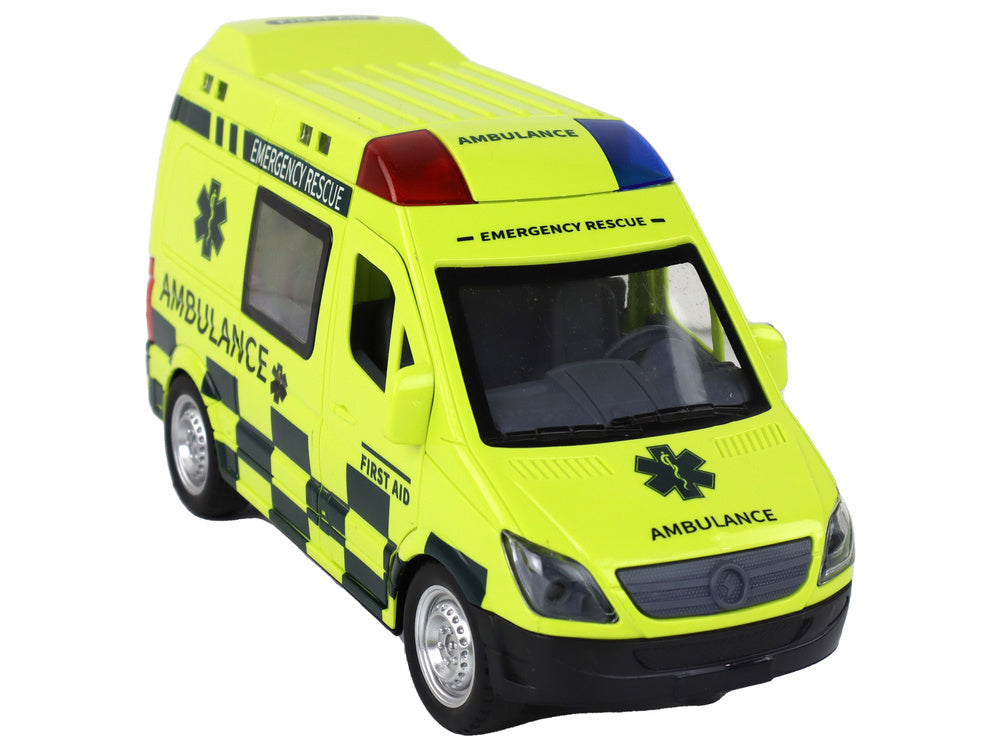Remote Controlled Yellow Ambulance With Lights