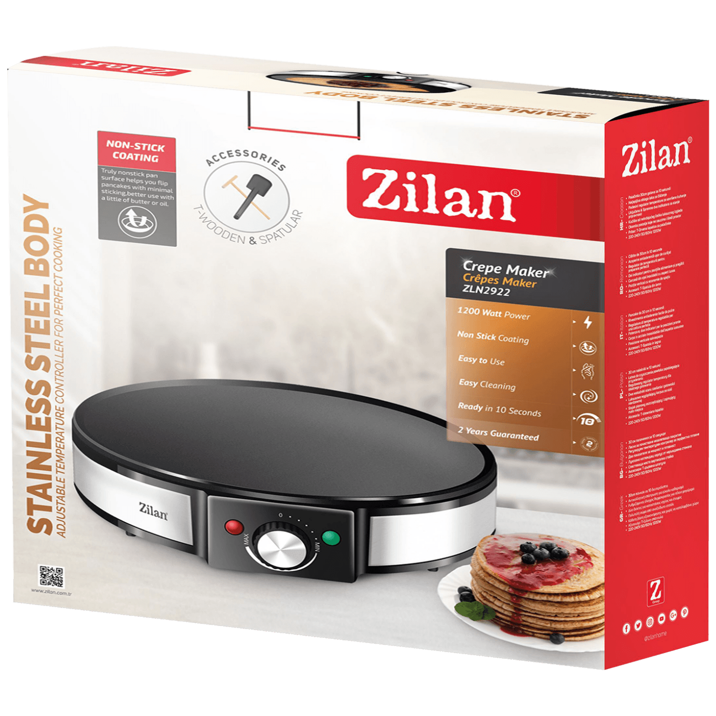 Zilan Aparat za palačinke, 1200 W - ZLN2922