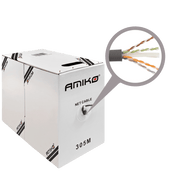 Amiko Mrežni UTP kabel, CAT5e, CCA, 305 met - CAT5e UTP CCA 305m