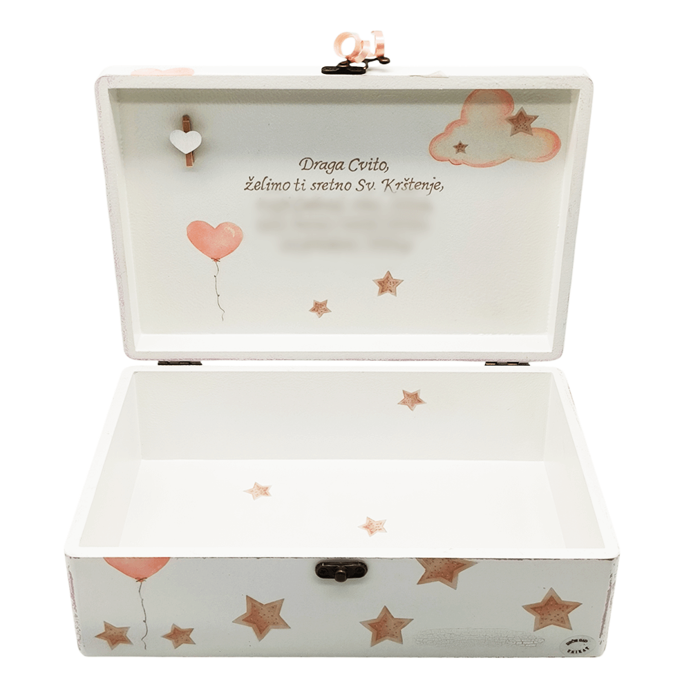 🎁 Personalizirana Kutija uspomena – Savršen poklon za krštenje, rođenje ili rođendan djeteta 🍼  Š154392