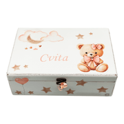 🎁 Personalizirana Kutija uspomena – Savršen poklon za krštenje, rođenje ili rođendan djeteta 🍼  Š154392