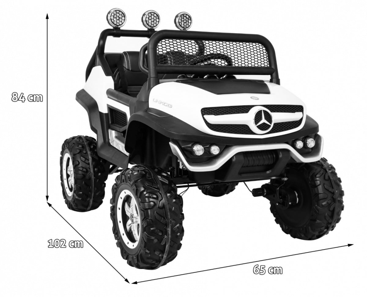 Licencirani auto na akumultor Mercedes BENZ UNIMOG S - bijeli
